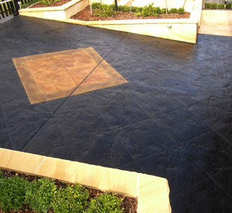 Texture Stained Driveway
