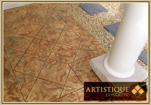 Acid Stained Concrete Entrance - Image 17