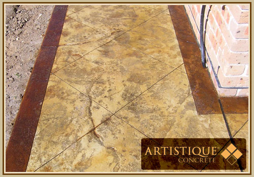 Acid Stained Concrete Pathway - Image 18