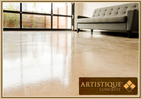 Internal Stained Polished Concrete Floor - Image 2