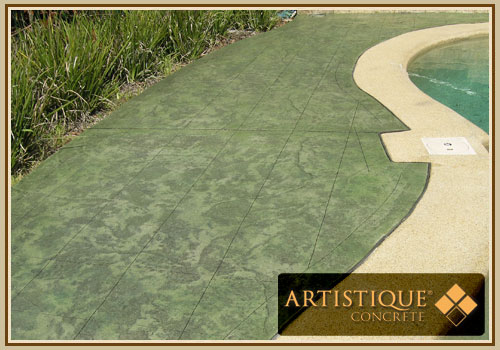 Acid Stained Pool Surround - Image 20