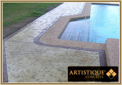 Acid Stained Pool Surround - Image 21
