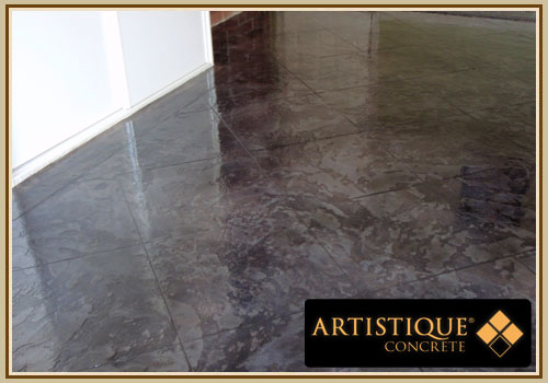 Acid Stained Texture Overlay - Internal Polished Concrete