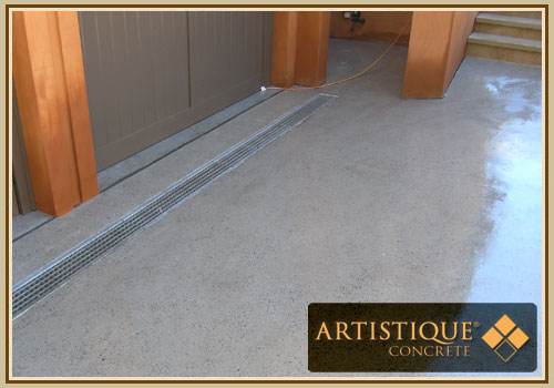 Internal Stained Polished Concrete Floor