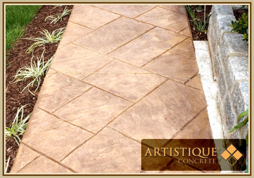 Texture Stained Concrete Pathway - Image 5