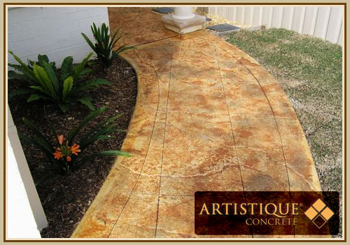 Acid Stained Concrete Pathway - Image 7
